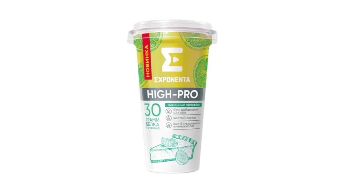 Напиток Exponenta High-pro лимонный чизкейк 250 г
