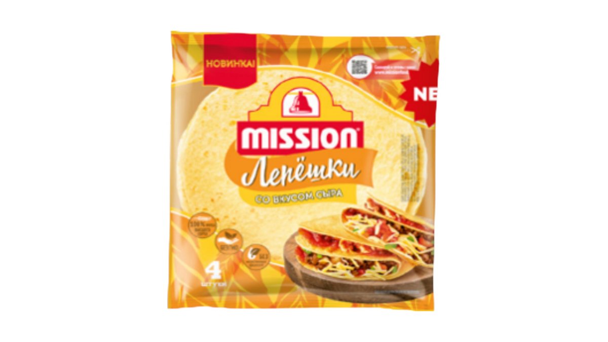 Лепешки Mission со вкусом сыра 250 г