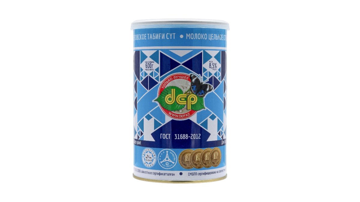 Молоко Dep цельное сгущенное с сахаром 8.5% 600 г