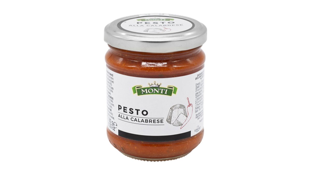Monti Pesto Calabrese s paprikou, cesnako, chilli papričkami a syrom Ricotta, jemne pikantné, 180 g