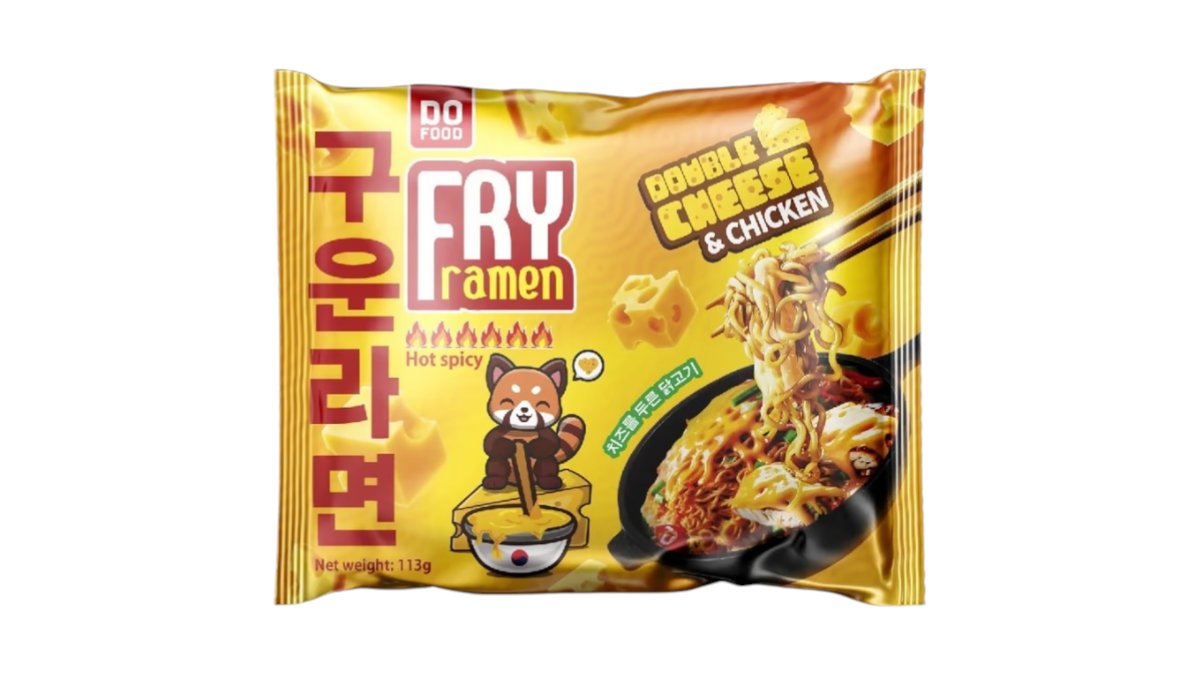 Лапша Do Food Fry Ramen двойной сыр-курица 113 г