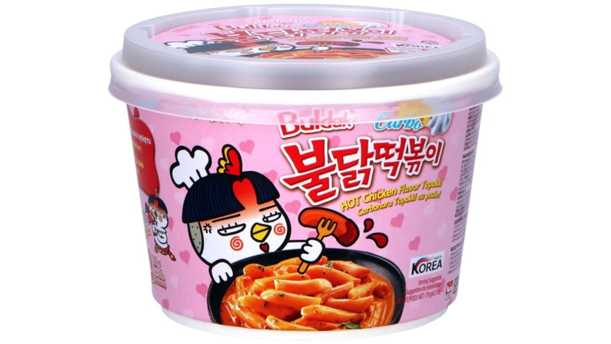 Samyang Buldak Instant Topokki Carbonara, 179 g