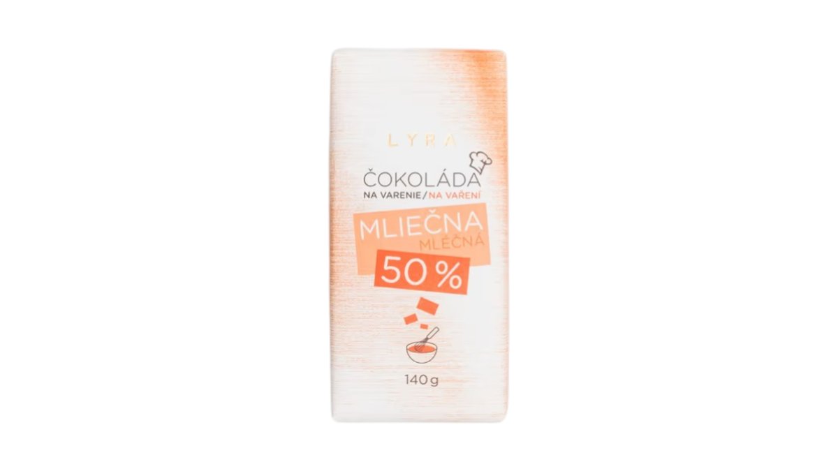 Mliečna čokoláda na varenie 50%, Lyra