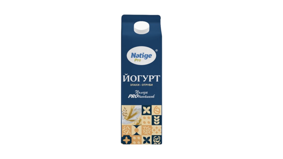 Йогурт питьевой Nәtige Pro злаки/отруби 1.5% 900 г