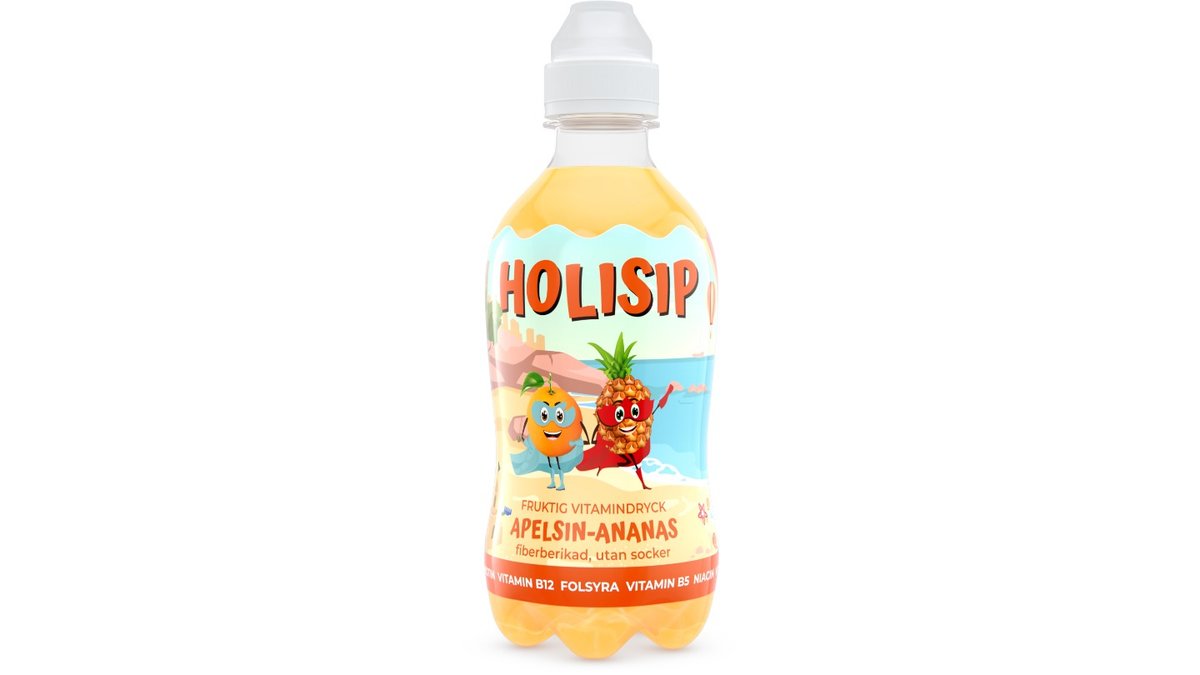 Holisip Fruktig Vitamindryck Apelsin & Ananas, 35 cl