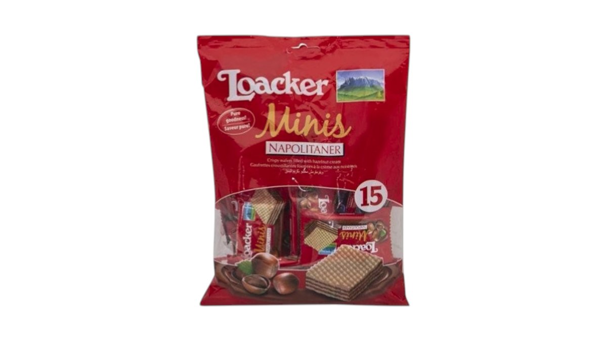 LOACKER Minis Napolitaner Wafer Biscuits 15 x 10g (150g) 116027 ...