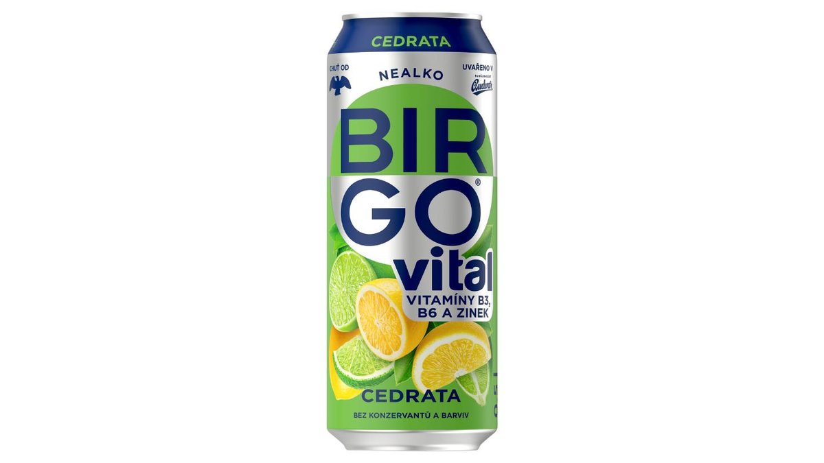 Birgo Vital nealko s příchutí cedrata 0,5l