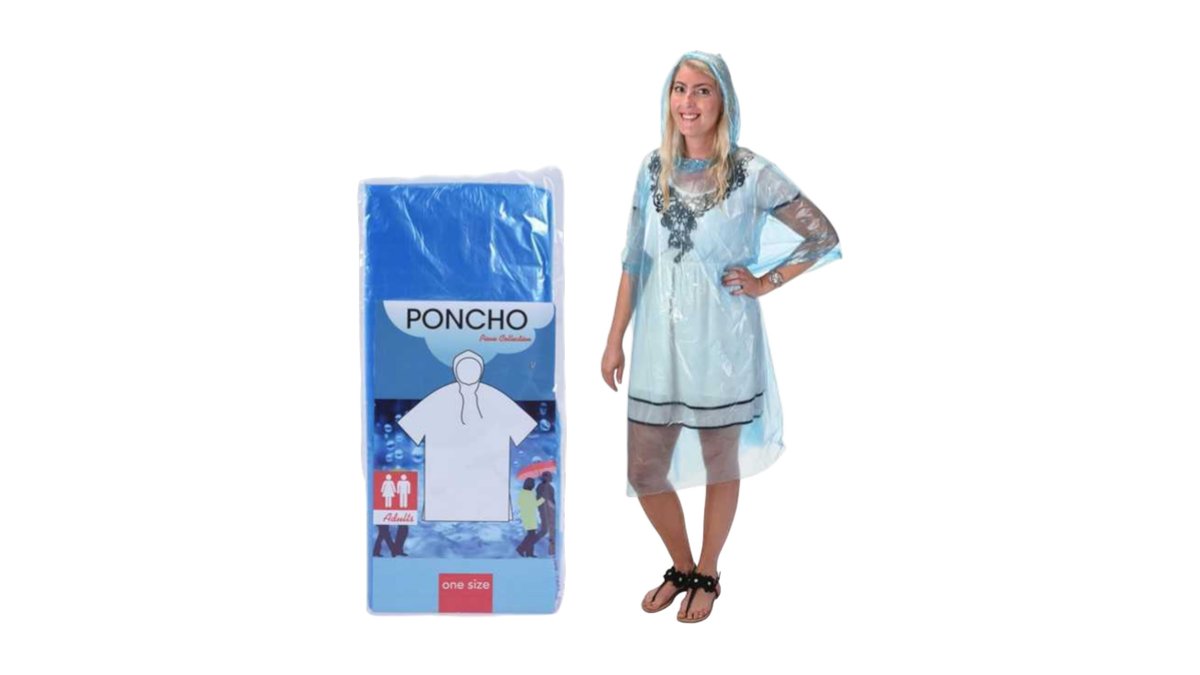 Regnslag Poncho Engangs