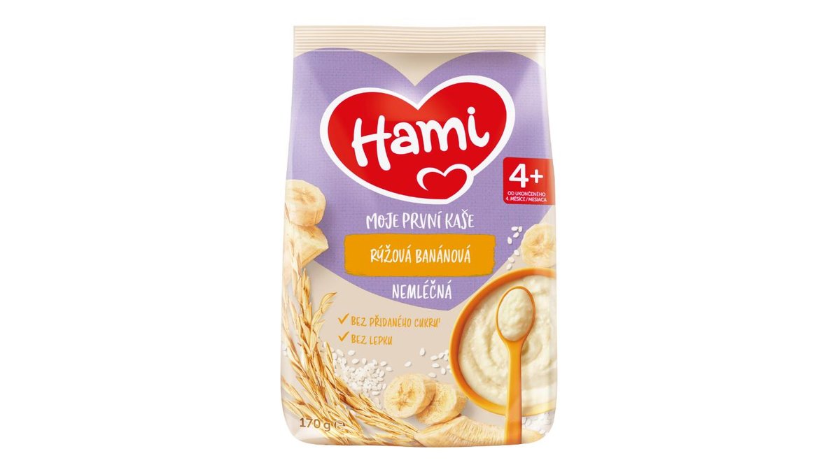 HAMI Moja prvá kaša nemliečna ryžová banánová 170g