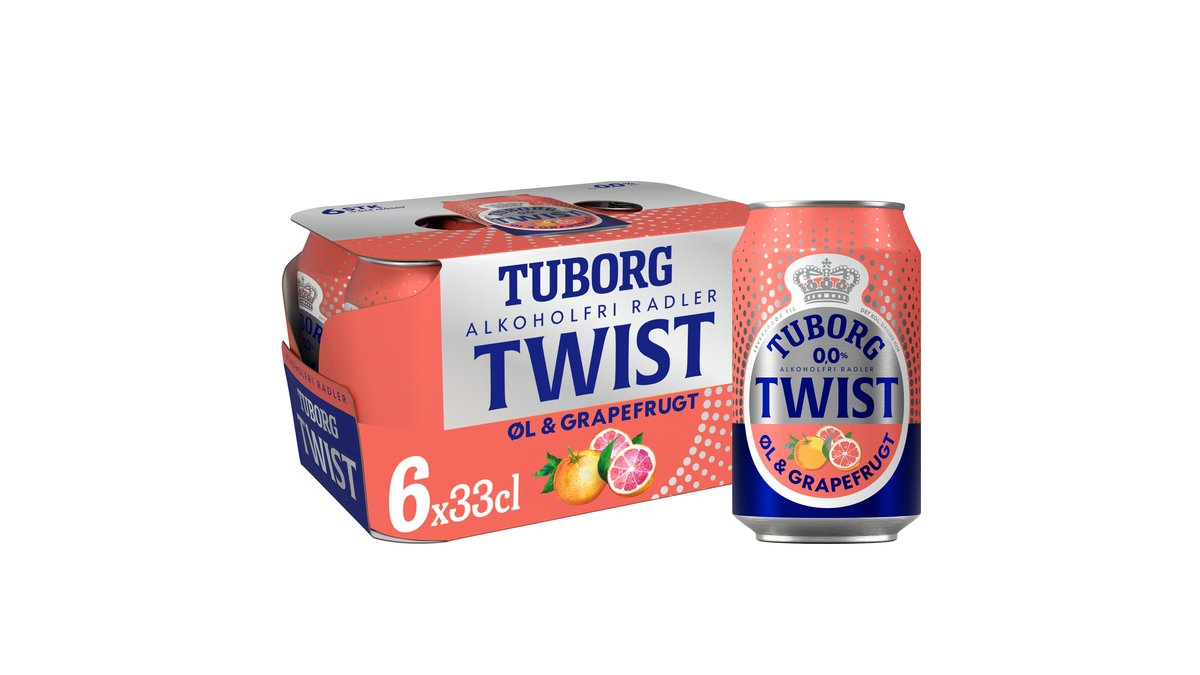 Tuborg Twist Grapefrugt 0,0% 6-pak