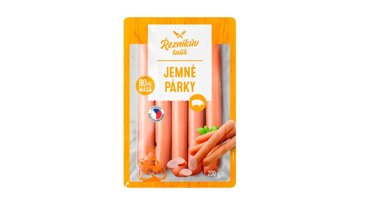Řezníkův Talíř Jemné párky 200g