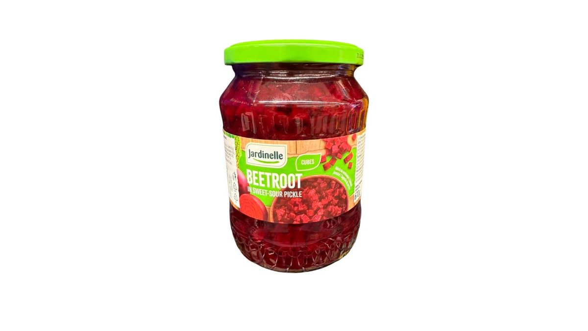 Jardinelle Červená řepa kostky ve sladkokyselém nálevu 670g