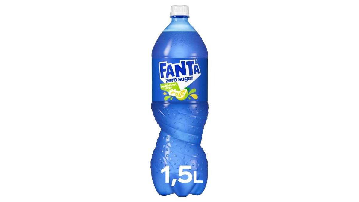 Fanta m. hyldeblomst & citron sukkerfri 1,5 l
