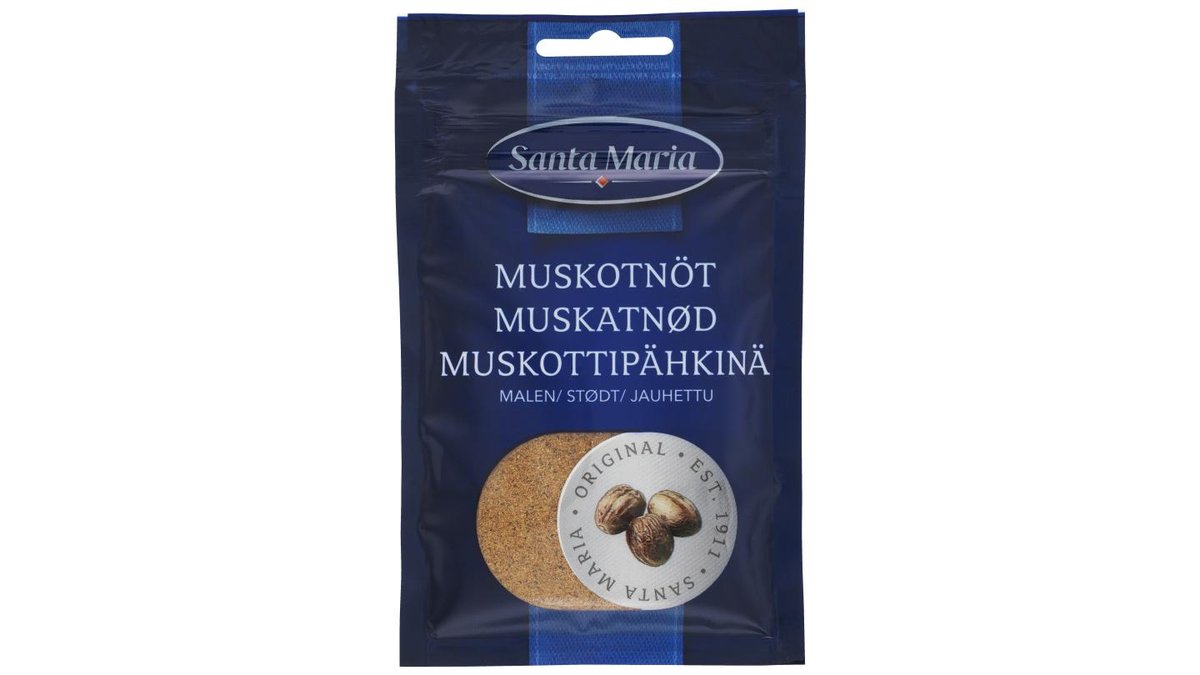 Muskatnød stødt, Santa Maria