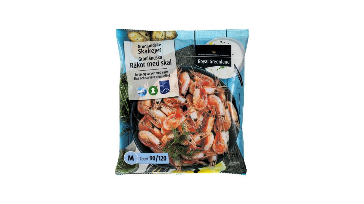 Grønlandske skalrejer 400 g