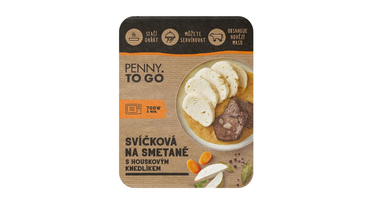 Penny To Go Svíčková na smetaně s houskovým knedlíkem 510g