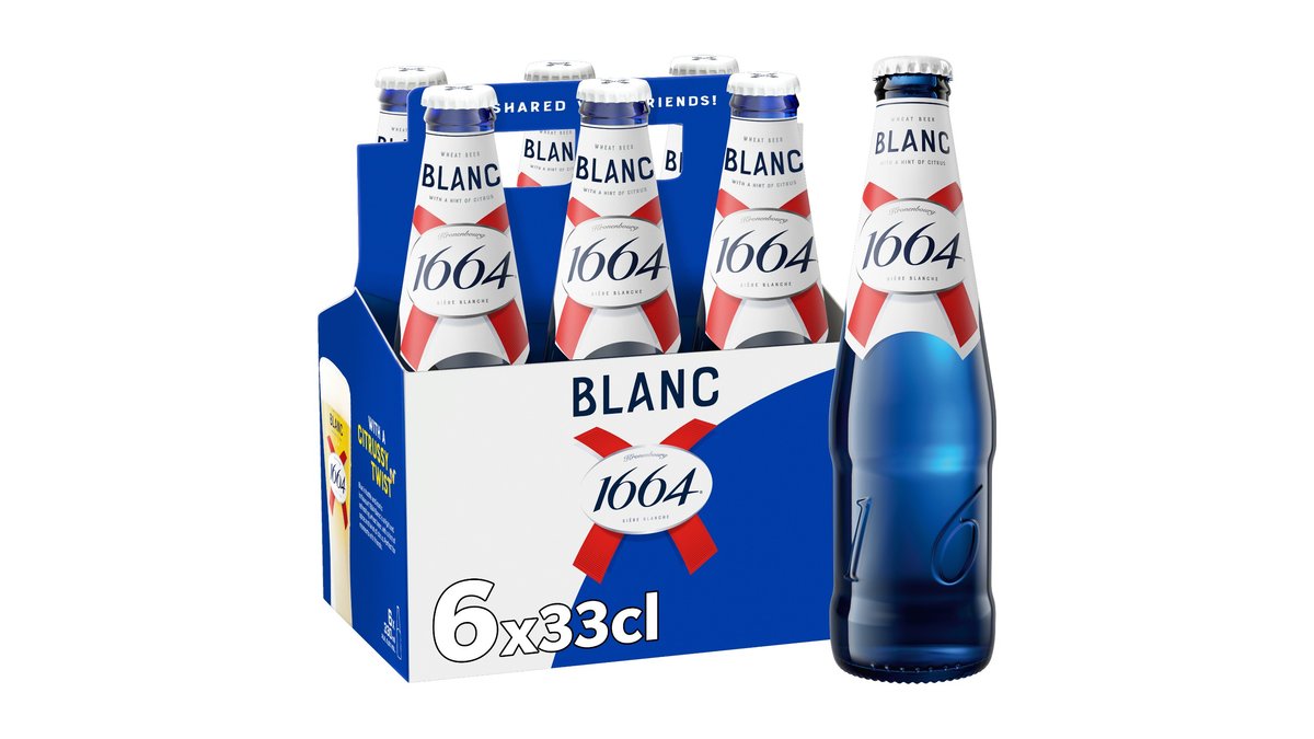 Kronenbourg 1664 Blanc 5% 6-pak flaske