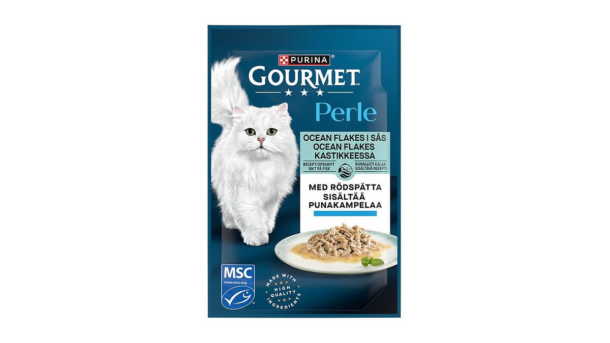 Gourmet Perle Ocean Flakes med Torsk, 85 g