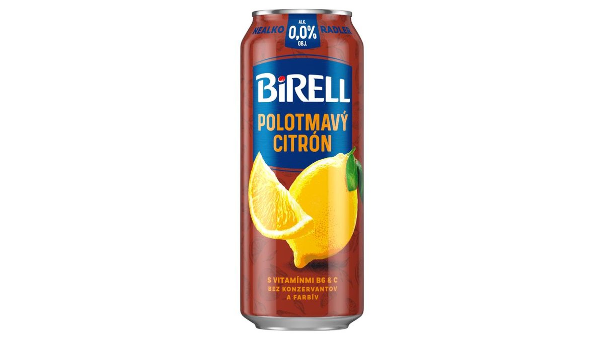 BIRELL Radler Polotmavý citrón 0,0 0,5l