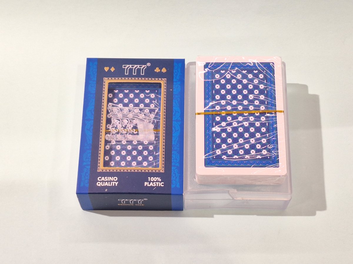 Letra Bixhozi Casino Quality 100% Plastic Blu - Menu Item