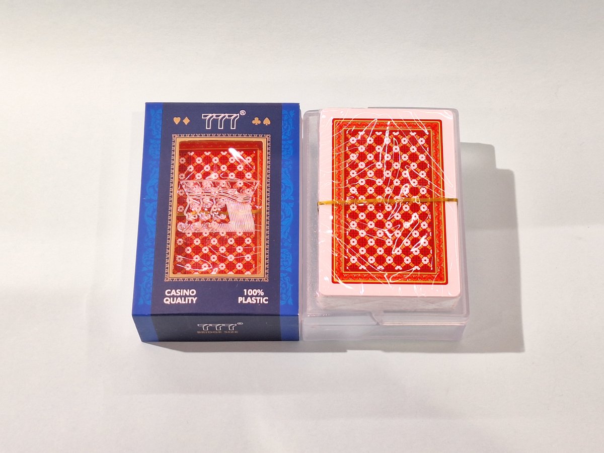Letra Bixhozi Casino Quality 100% Plastic Kuqe - Menu Item