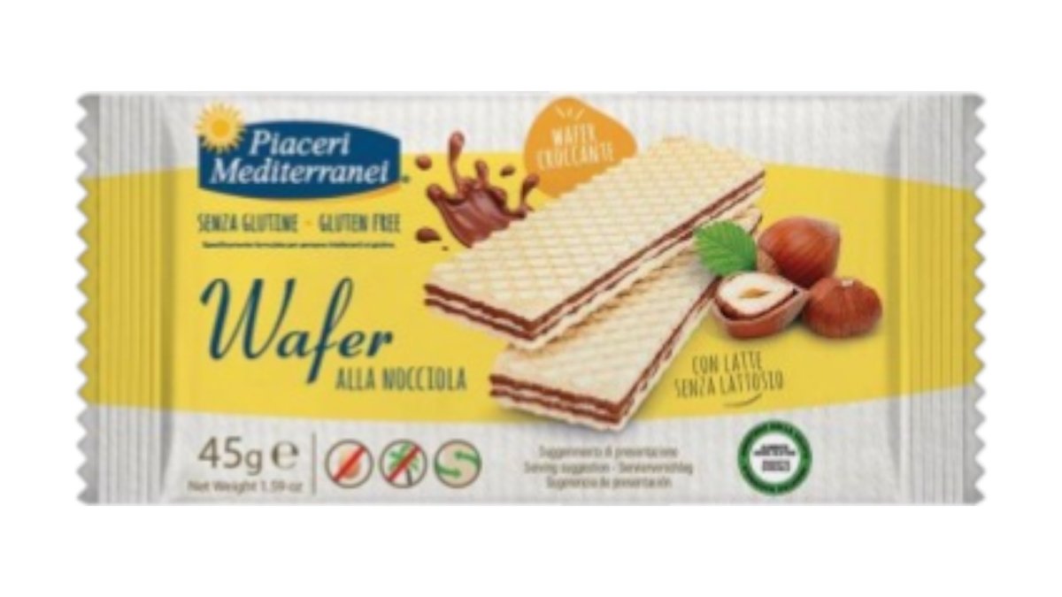 Piaceri Gluten Free Wafer Choco Hazelnut, 45 g | Wolt Market Paphos | Wolt