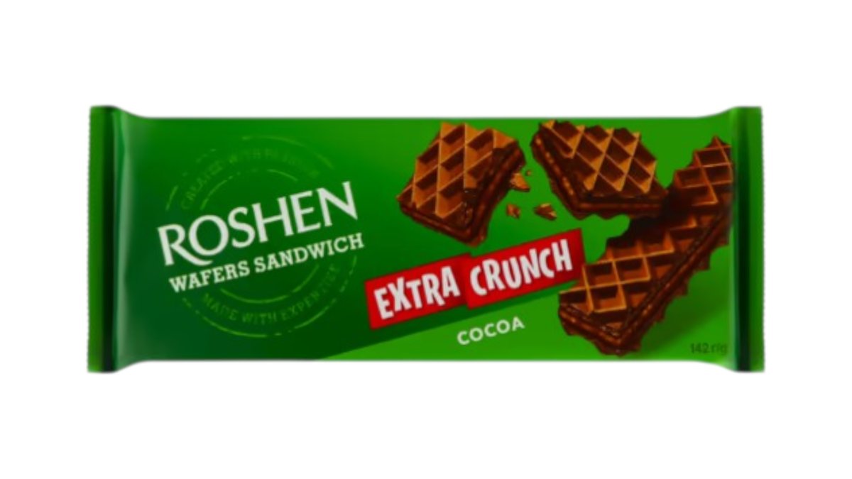 Roshen Wafers Sandwich Kakaolu Vafli