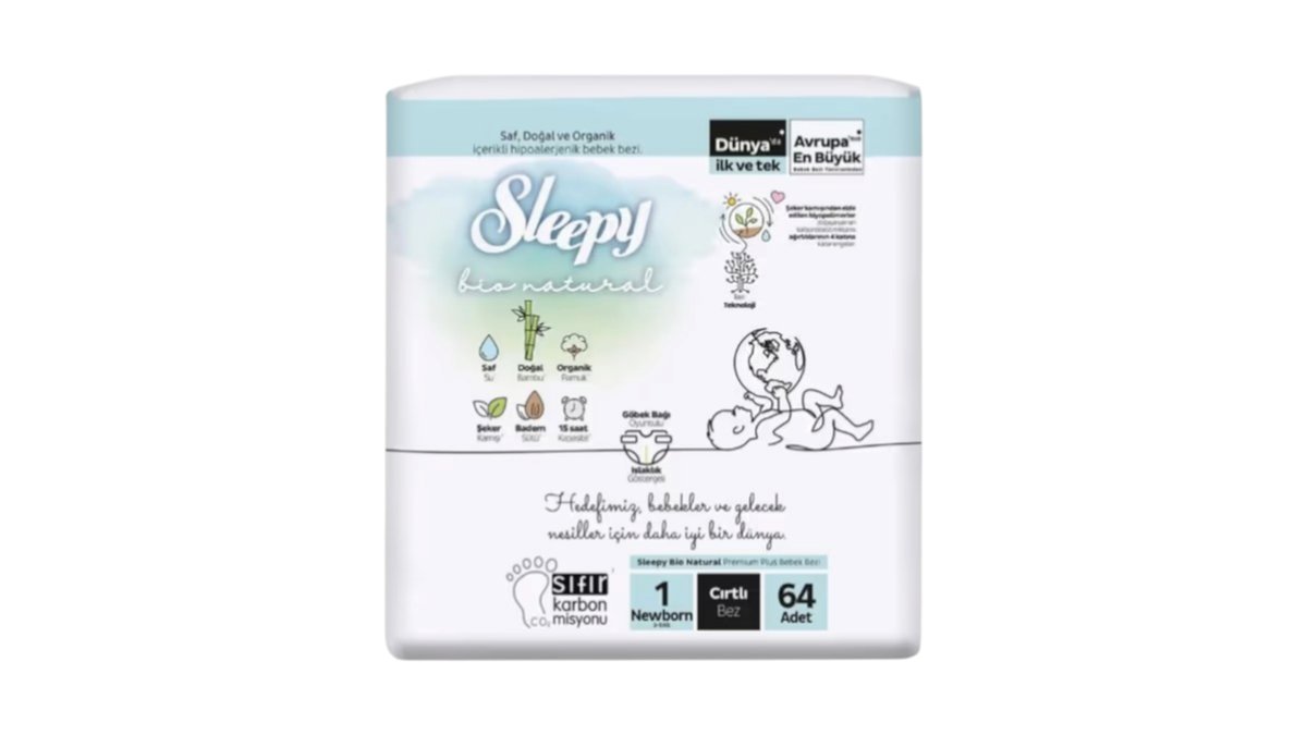 Sleepy Bio Natural Premium Normal N1 8 ədədli