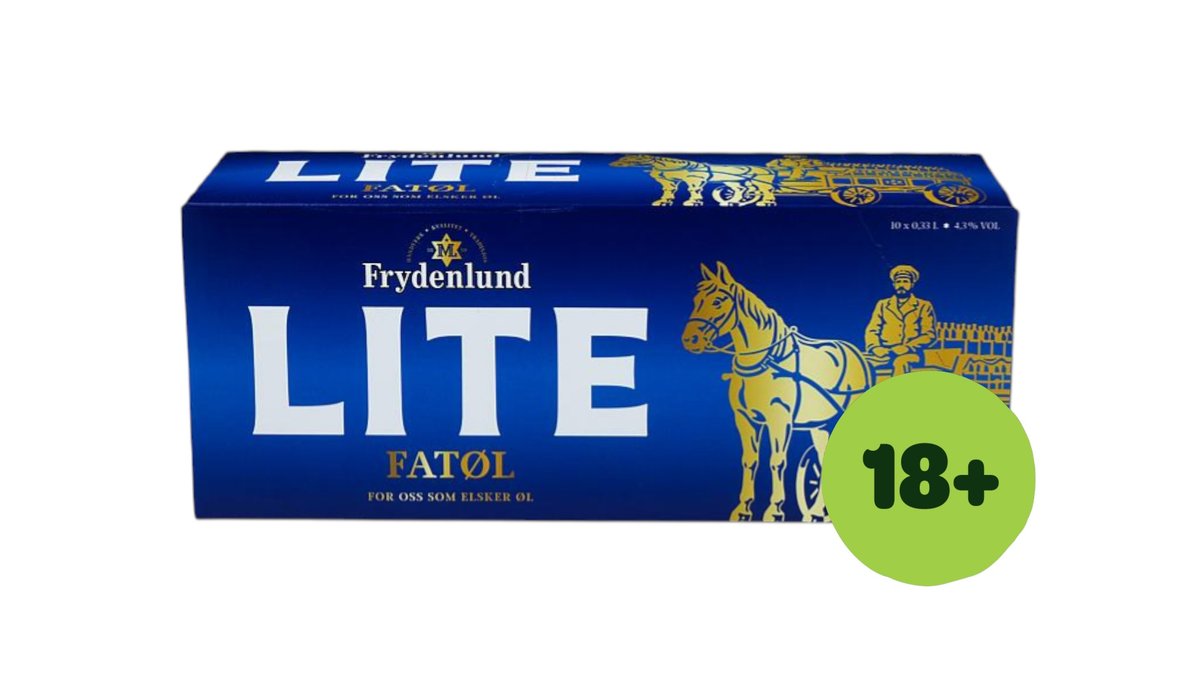 Frydenlund Øl Fatøl Lite 4,3%, 10x330 ml