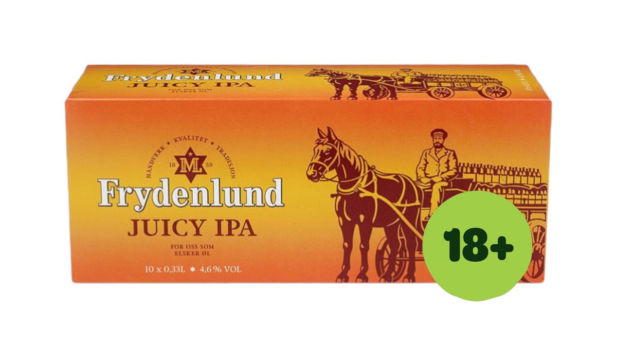 Frydenlund Øl Juicy IPA 4.6%, 10x330 ml