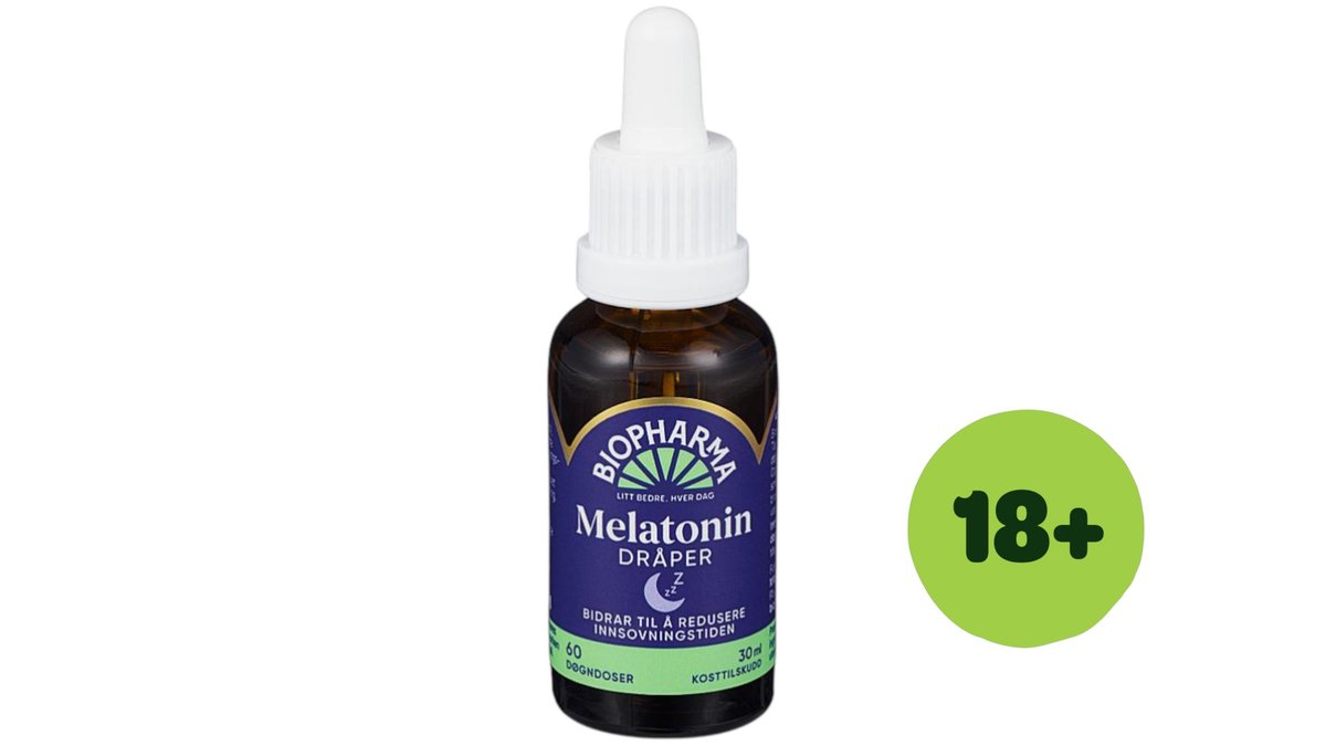 Biopharma Melatonin Dråper, 30 ml