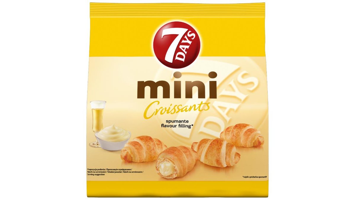 7Days Mini rogaliki z ciasta francuskiego z nadzieniem o smaku spumante - 185 g