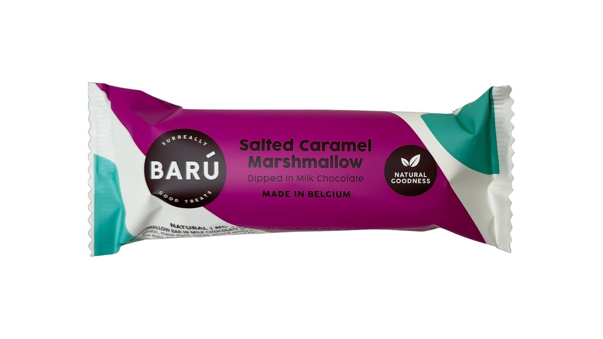 Skumfidusbar m. mælkechokolade, havsalt & karamel, Barú