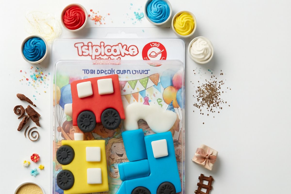 בצק סוכר-רכבת