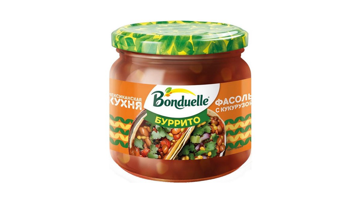Фасоль красная Bonduelle с кукурузой Буррито 350 мл