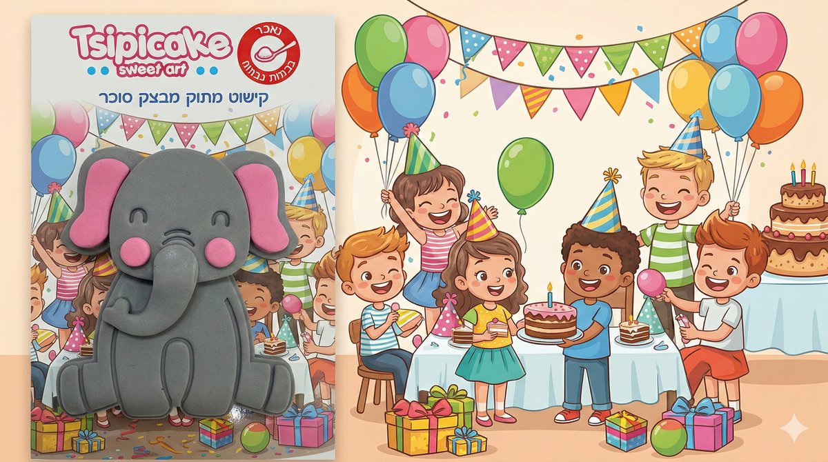 בצק סוכר-פיל