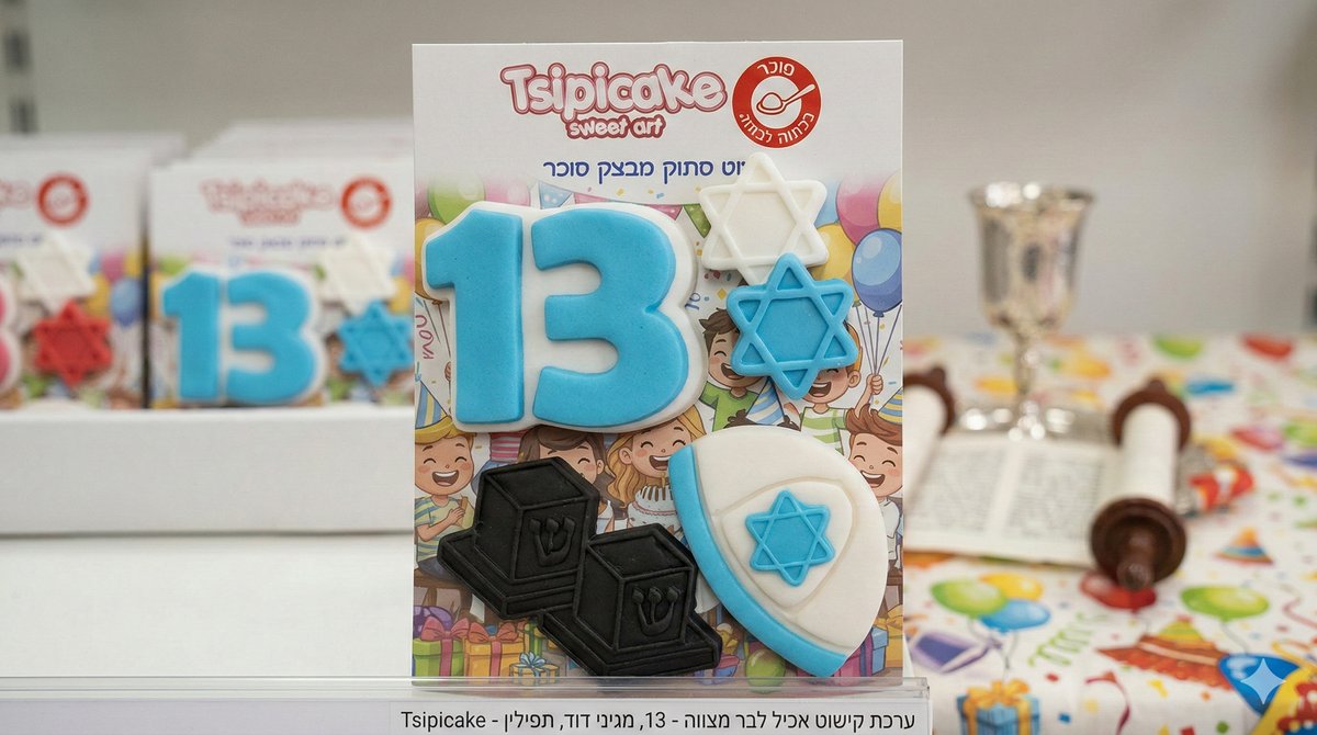 בצק סוכר-בר מצווה |תכלת