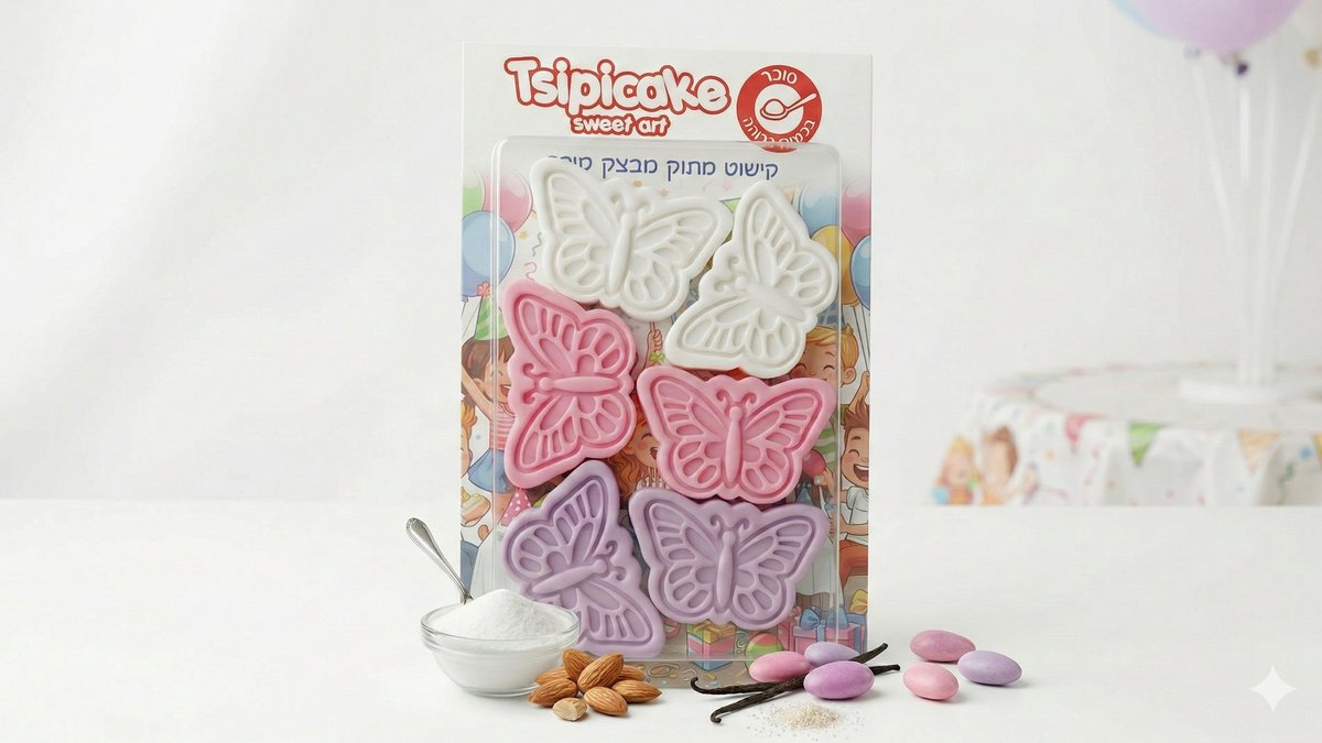 בצק סוכר-פרפרים