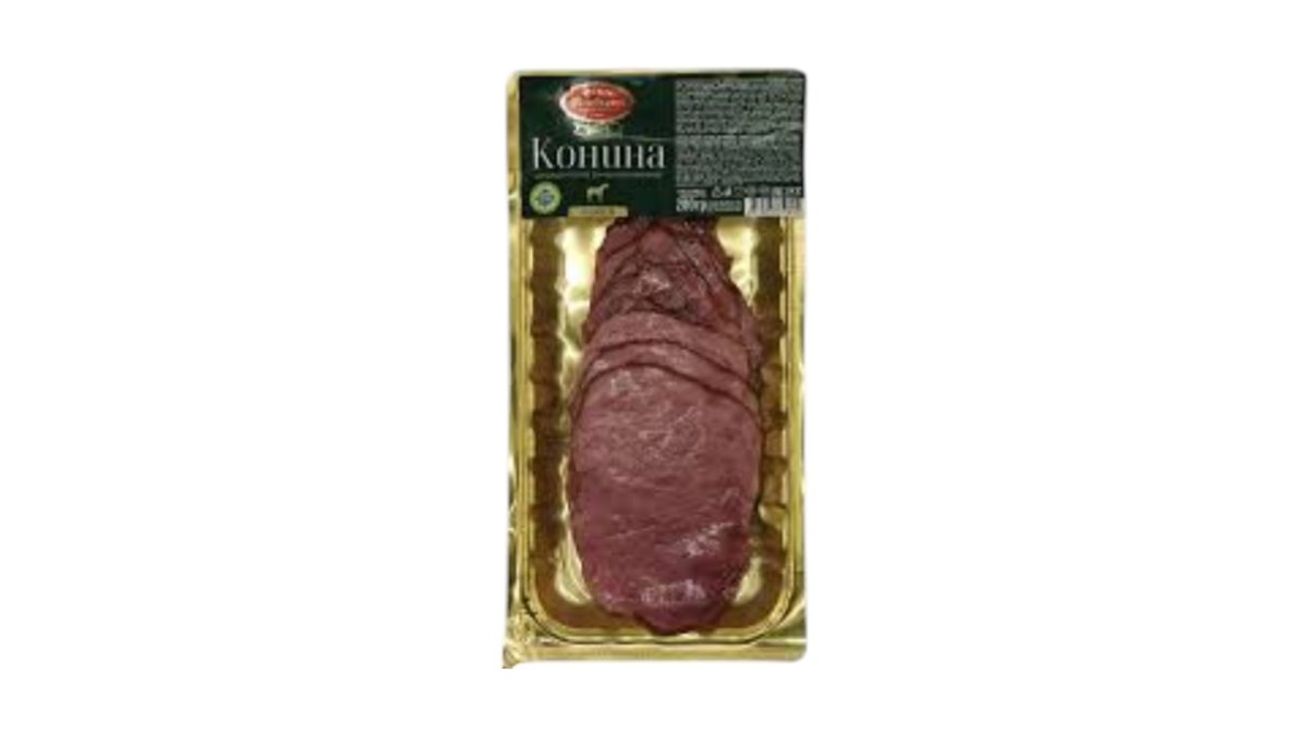 Конина Бижан варено-копченая нарезка 200 г
