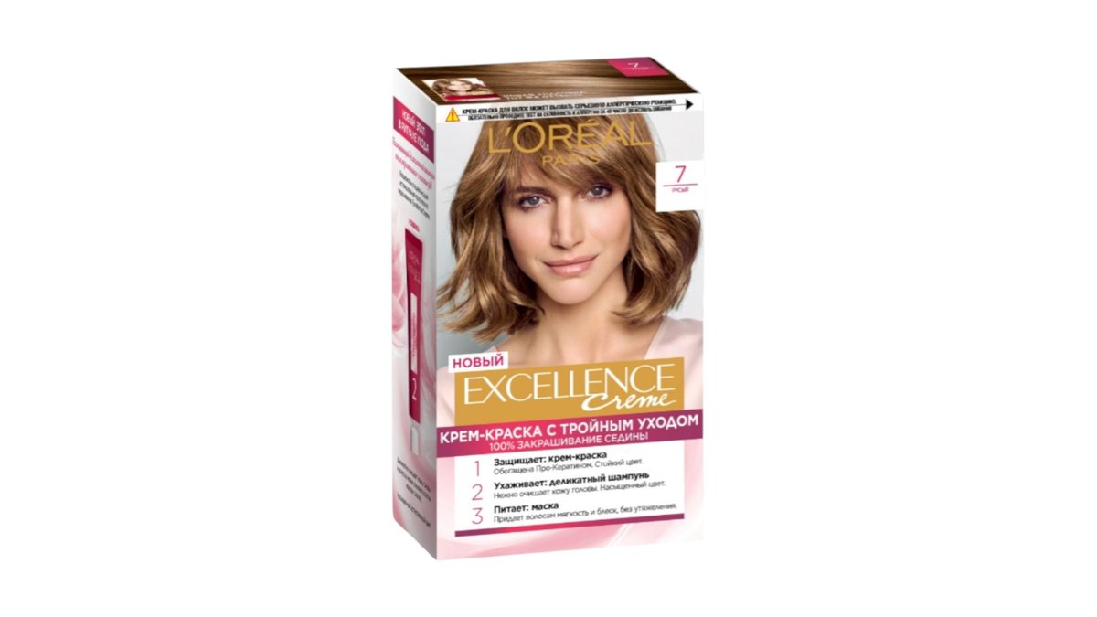 Краска для волос L'Oreal Excellence 7 Русый