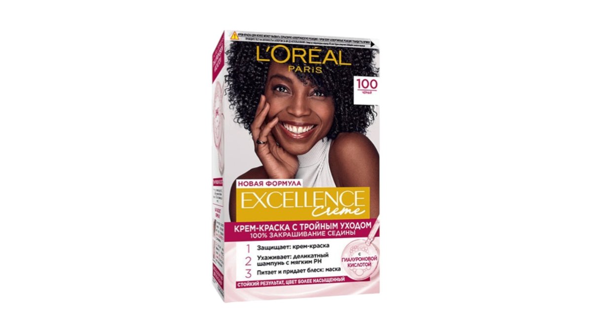 Краска для волос L'Oreal Excellence 100 Черный
