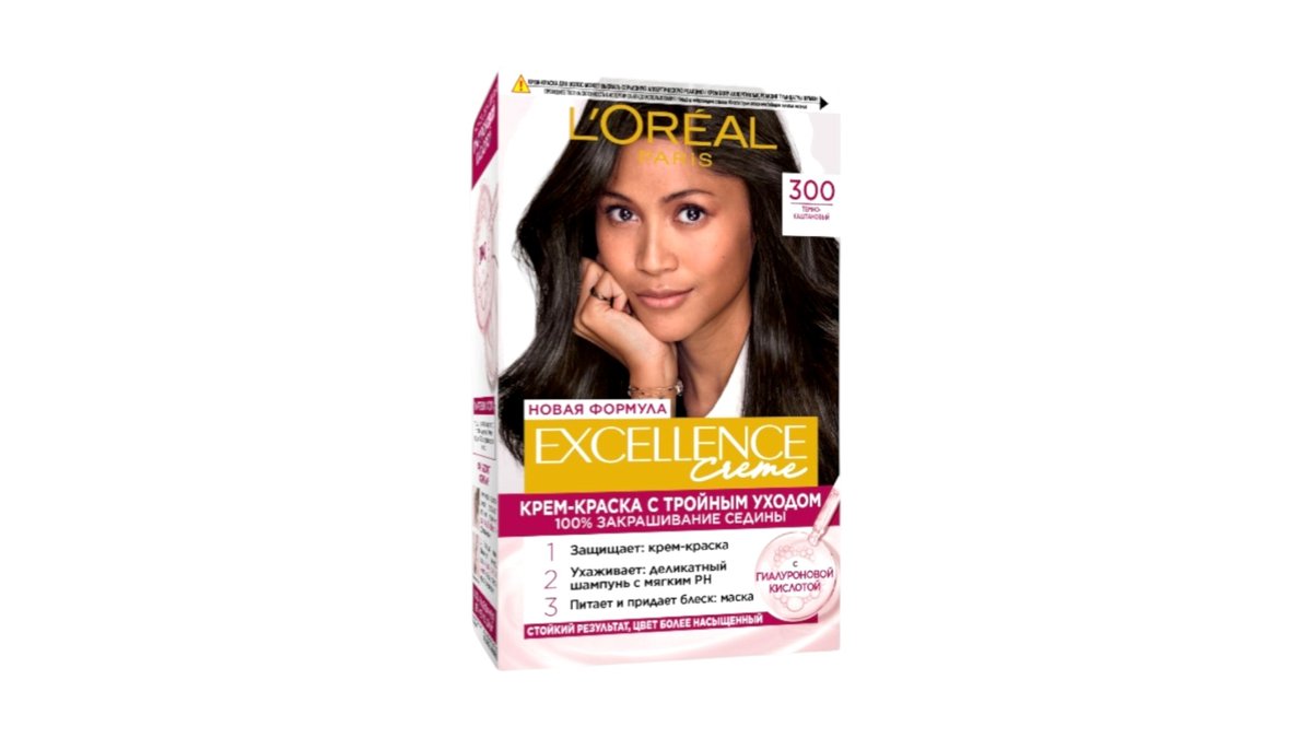 Краска L'Oreal Excellence 300 Темно-каштановый