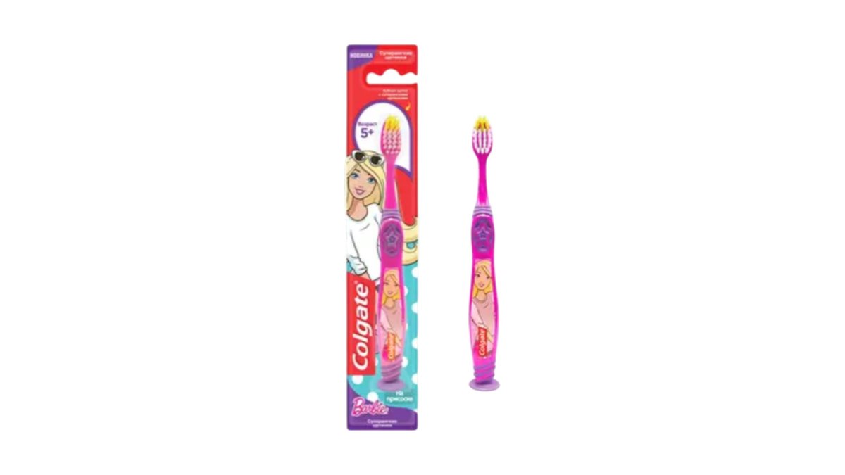 Зубная щетка Colgate Барби для детей от 5 лет