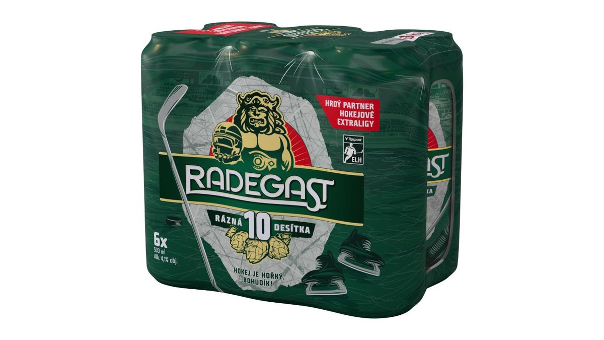 Radegast Rázná 10 pivo výčepní světlé 6 x 500ml