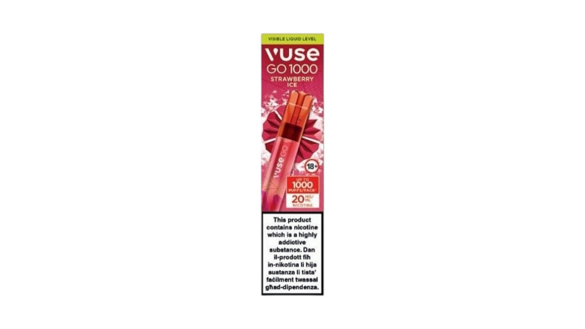 Vuse go vapes strawberry ice 20mg 1000 puffs | dave's Food Store In-Naxxar,  Vjal Il-21 Ta' Settembru