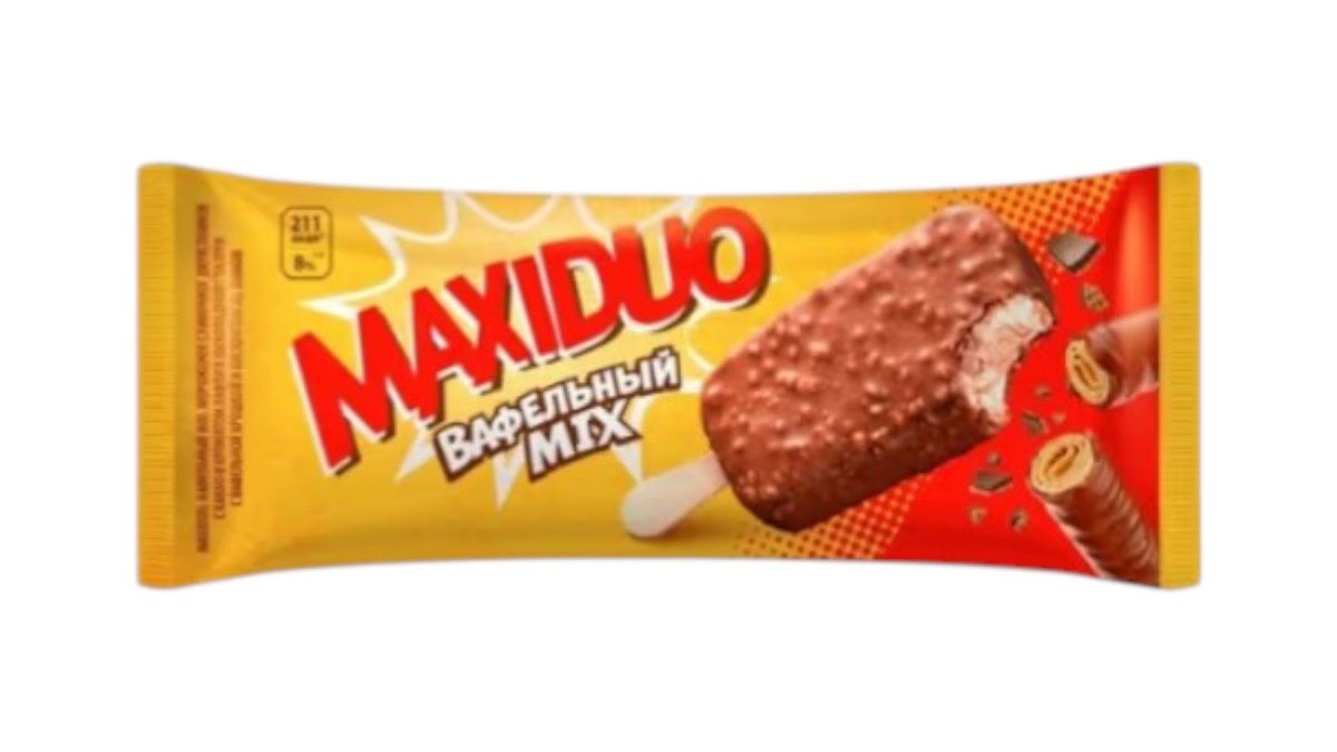 Мороженое Maxiduo вафельный Mix 63 г эскимо