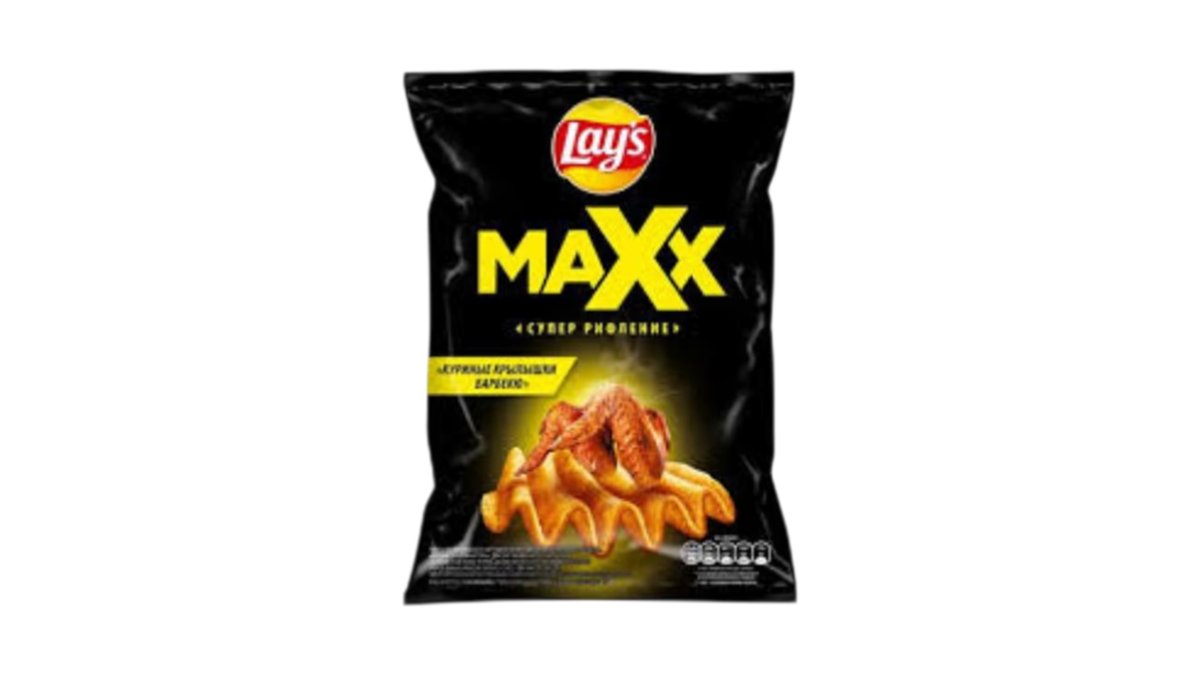 Чипсы Lays Max куриные крылышки барбекю 100 г