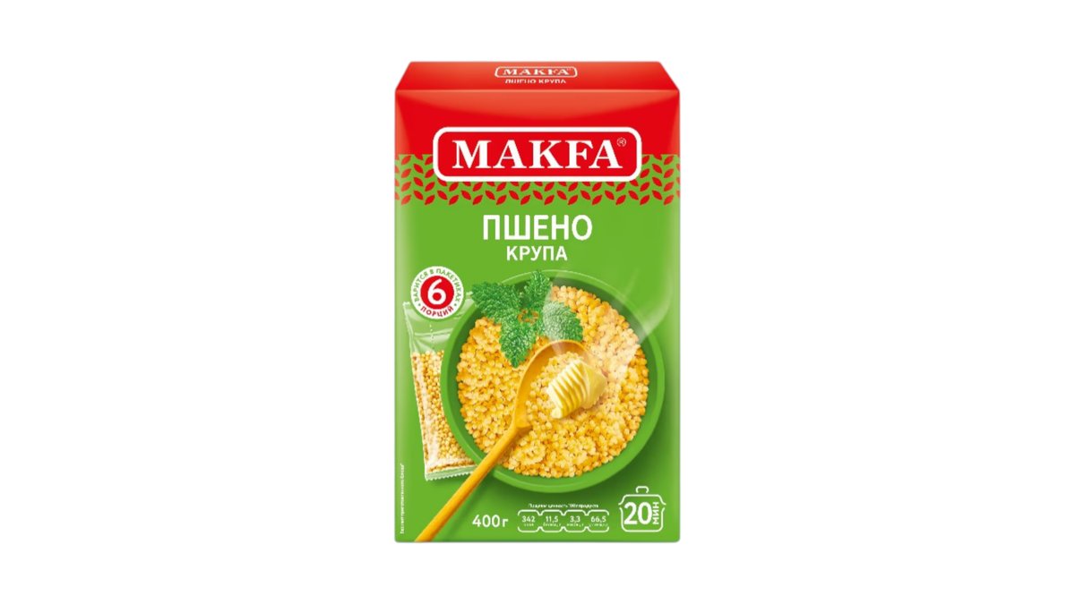 Крупа Makfa пшено шлифованное 400 г