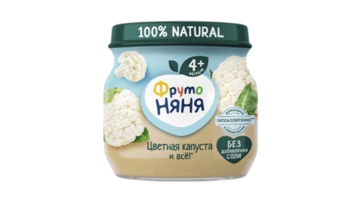 Пюре дет Фрутоняня цветная капуста 80 г