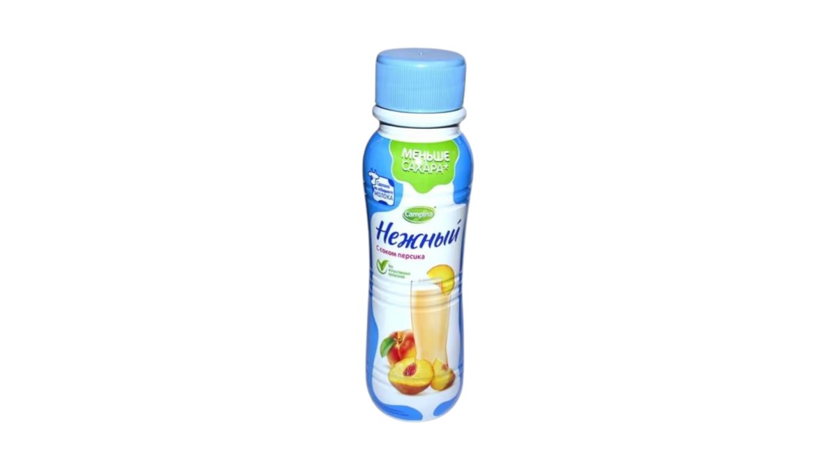 Напиток йогуртный Campina нежный персик 0.1% 285 г